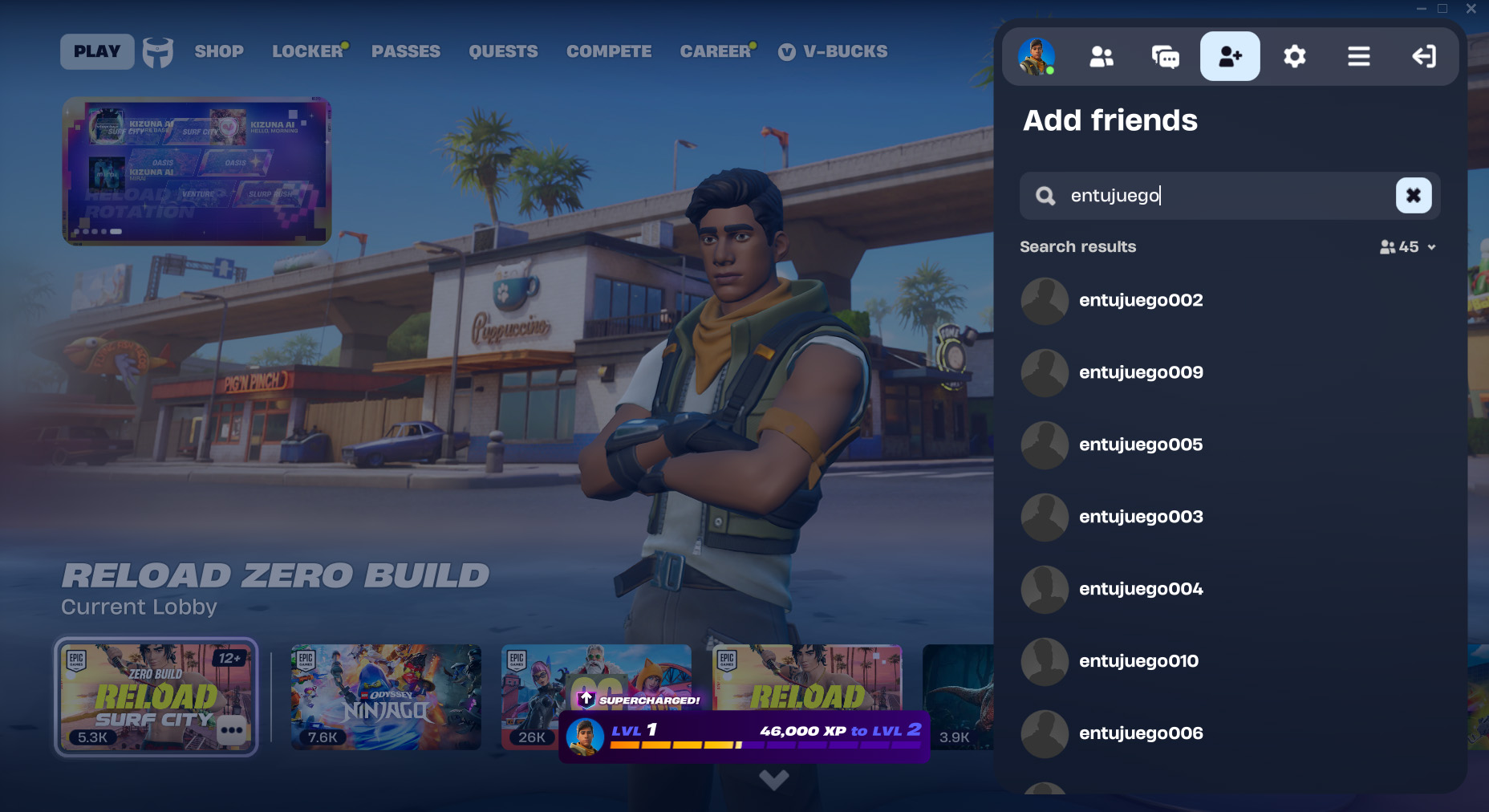 Entujuego Cuentas de Regalo